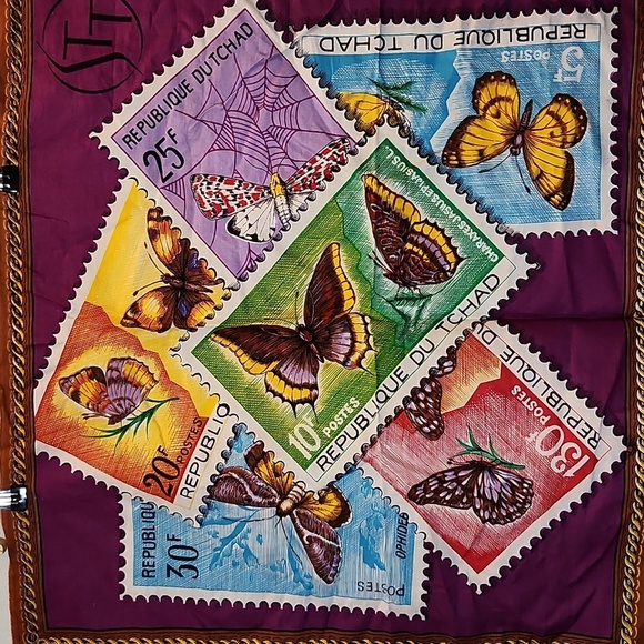 1977 Bitterfly Stamp Calendar Fabric Square - Picture 5 of 13